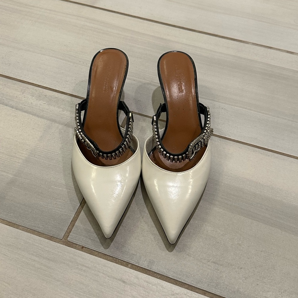 Self Portrait White Women's Heels with crystals